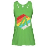Algorand ALGO Coin Cryptocurrency Retro Colors Ladies Essential Flowy Tank