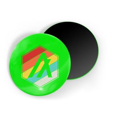 Algorand ALGO Coin Cryptocurrency Retro Colors Magnet
