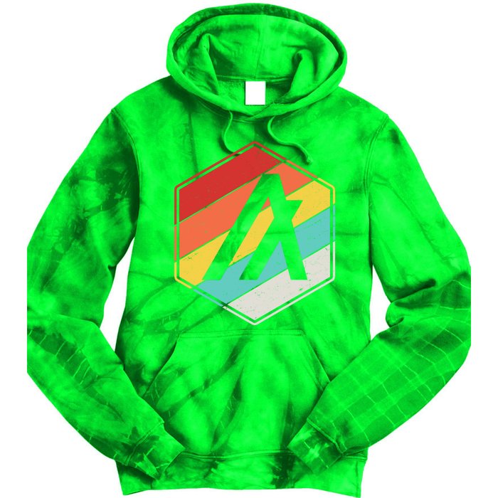 Algorand ALGO Coin Cryptocurrency Retro Colors Tie Dye Hoodie