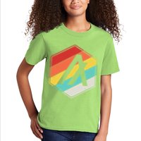 Algorand ALGO Coin Cryptocurrency Retro Colors Kids T-Shirt