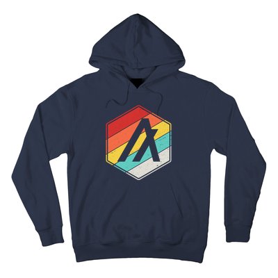 Algorand ALGO Coin Cryptocurrency Retro Colors Hoodie