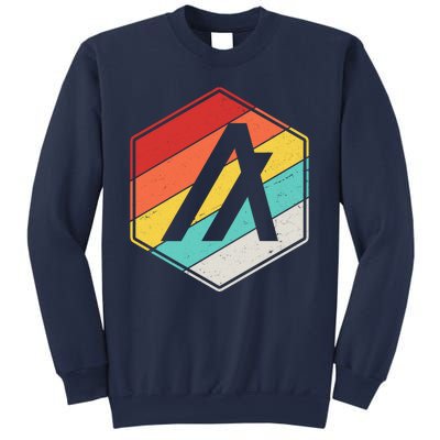 Algorand ALGO Coin Cryptocurrency Retro Colors Sweatshirt