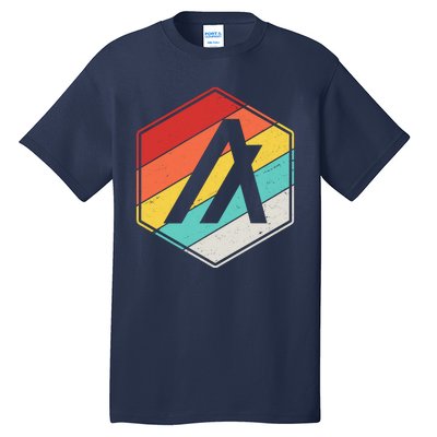 Algorand ALGO Coin Cryptocurrency Retro Colors Tall T-Shirt