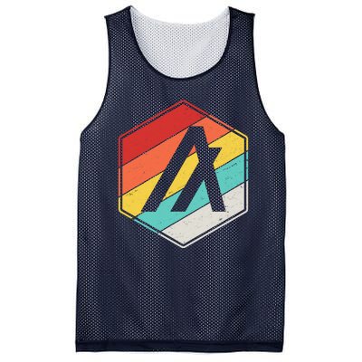 Algorand ALGO Coin Cryptocurrency Retro Colors Mesh Reversible Basketball Jersey Tank