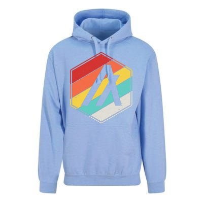 Algorand ALGO Coin Cryptocurrency Retro Colors Unisex Surf Hoodie