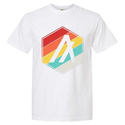 Algorand ALGO Coin Cryptocurrency Retro Colors Garment-Dyed Heavyweight T-Shirt