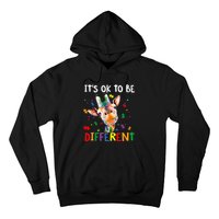 Autism Awareness Cute Giraffe Animal It's Ok To Be Different Hoodie