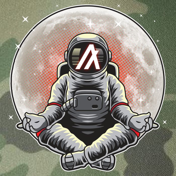 Algorand ALGO Coin Cryptocurrency Yogo Astronaut Legacy Tie Dye Trucker Hat