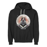 Algorand ALGO Coin Cryptocurrency Yogo Astronaut Garment-Dyed Fleece Hoodie