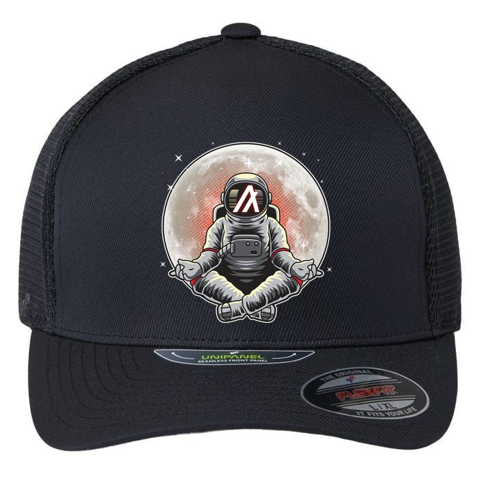 Algorand ALGO Coin Cryptocurrency Yogo Astronaut Flexfit Unipanel Trucker Cap