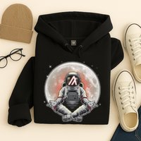 Algorand ALGO Coin Cryptocurrency Yogo Astronaut Hoodie