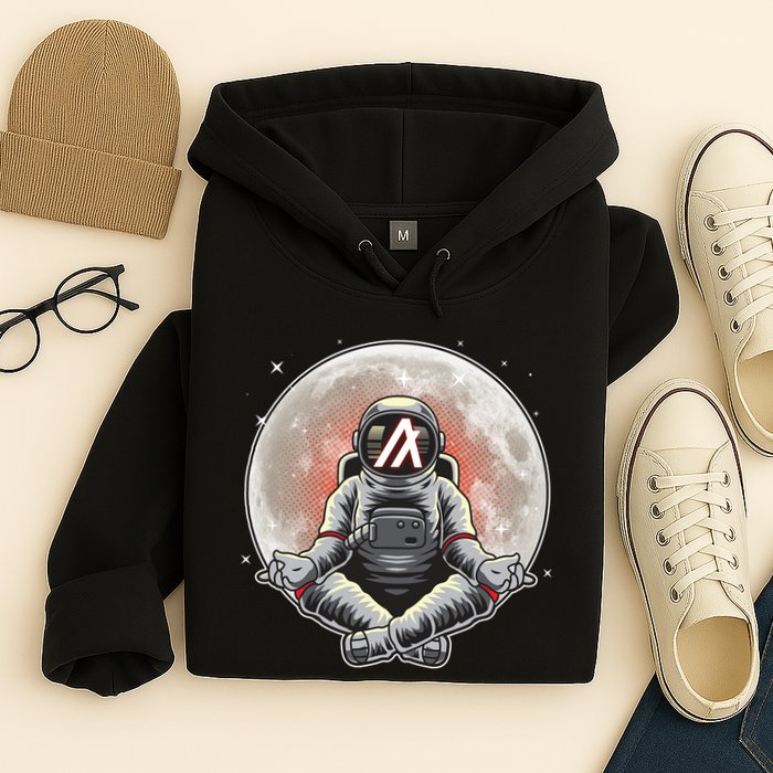 Algorand ALGO Coin Cryptocurrency Yogo Astronaut Hoodie