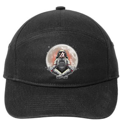 Algorand ALGO Coin Cryptocurrency Yogo Astronaut 7-Panel Snapback Hat