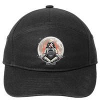 Algorand ALGO Coin Cryptocurrency Yogo Astronaut 7-Panel Snapback Hat