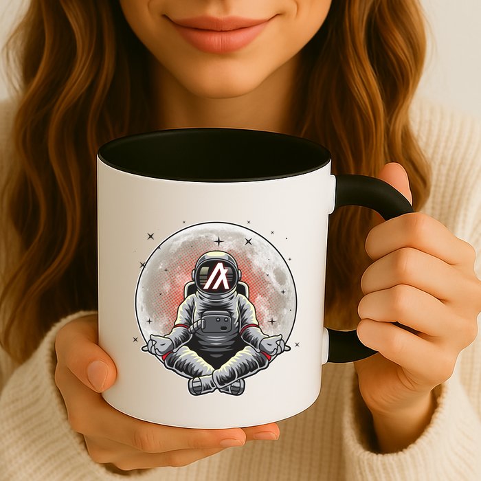 Algorand ALGO Coin Cryptocurrency Yogo Astronaut Mug