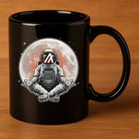 Algorand ALGO Coin Cryptocurrency Yogo Astronaut 11oz C Handle Ceramic Mug