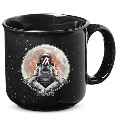 Algorand ALGO Coin Cryptocurrency Yogo Astronaut 15oz Campfire Ceramic Mug