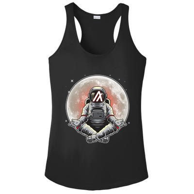 Algorand ALGO Coin Cryptocurrency Yogo Astronaut Ladies PosiCharge Competitor Racerback Tank
