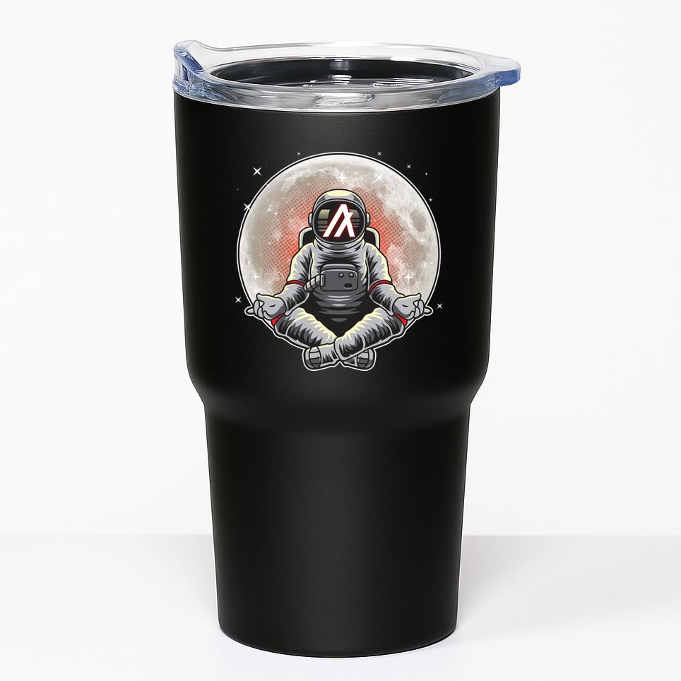 Algorand ALGO Coin Cryptocurrency Yogo Astronaut Tumbler