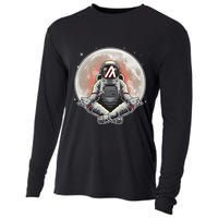 Algorand ALGO Coin Cryptocurrency Yogo Astronaut Cooling Performance Long Sleeve Crew