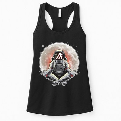Algorand ALGO Coin Cryptocurrency Yogo Astronaut Womens Tank Top