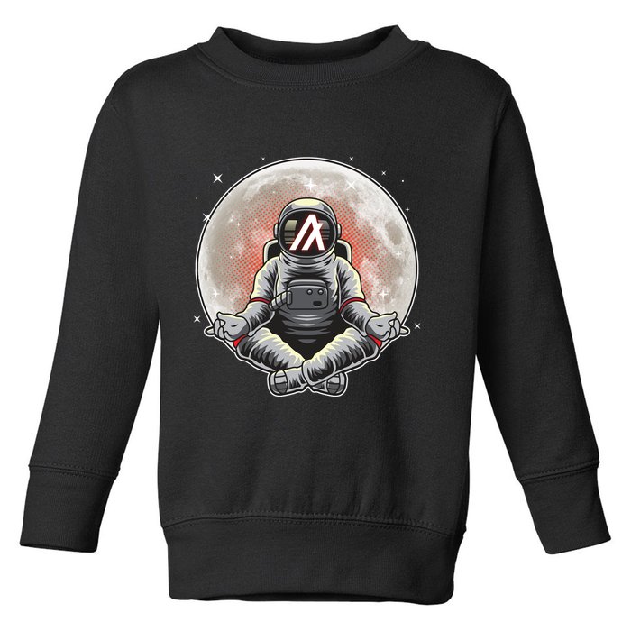 Algorand ALGO Coin Cryptocurrency Yogo Astronaut Toddler Sweatshirt
