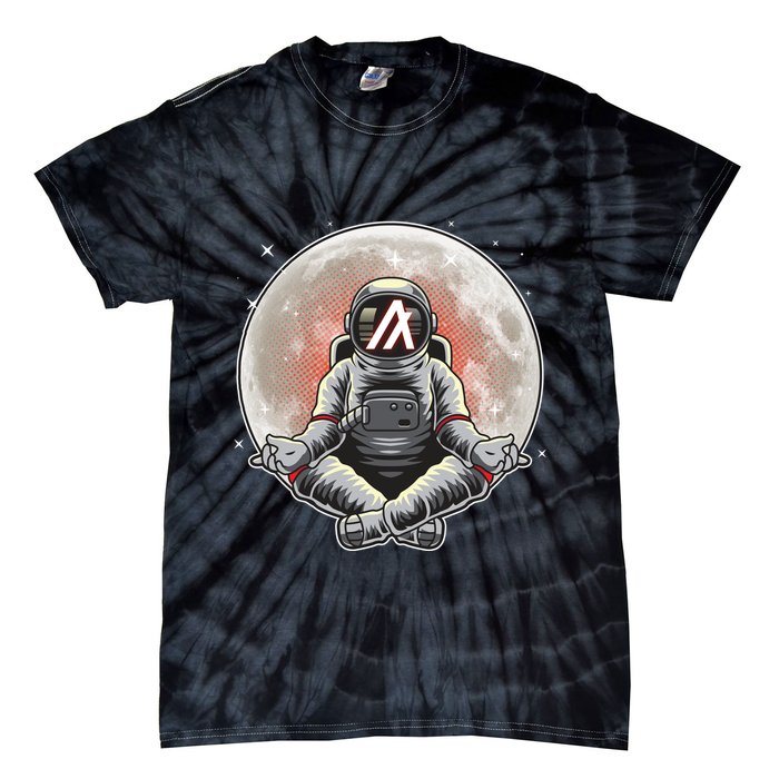 Algorand ALGO Coin Cryptocurrency Yogo Astronaut Tie-Dye T-Shirt