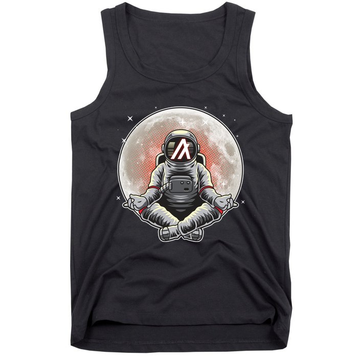 Algorand ALGO Coin Cryptocurrency Yogo Astronaut Tank Top