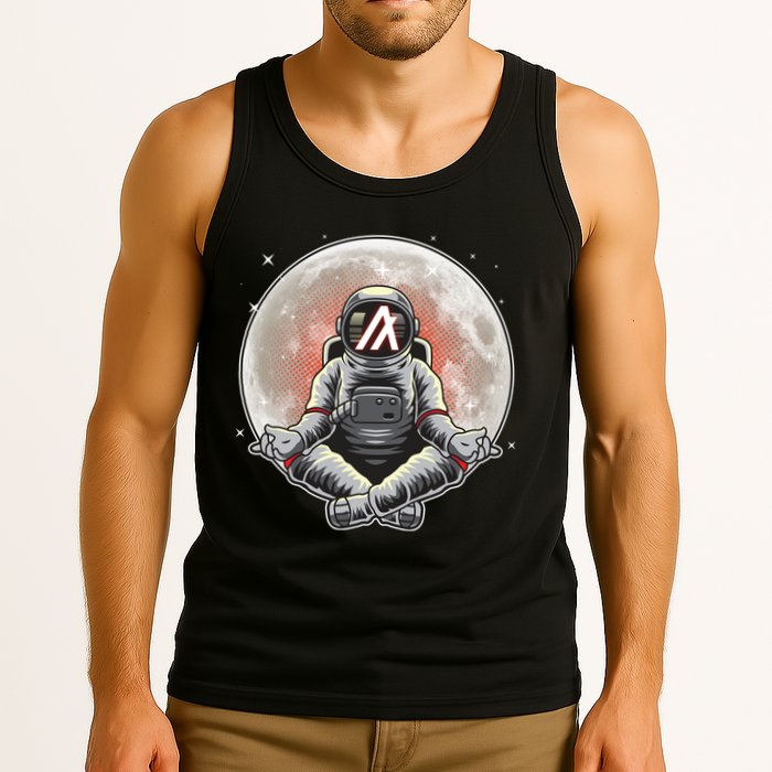 Algorand ALGO Coin Cryptocurrency Yogo Astronaut Tank Top