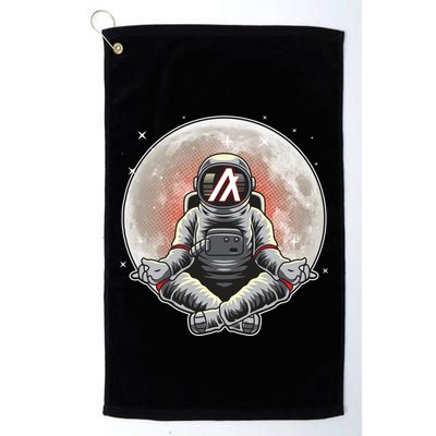 Algorand ALGO Coin Cryptocurrency Yogo Astronaut Golf Towel