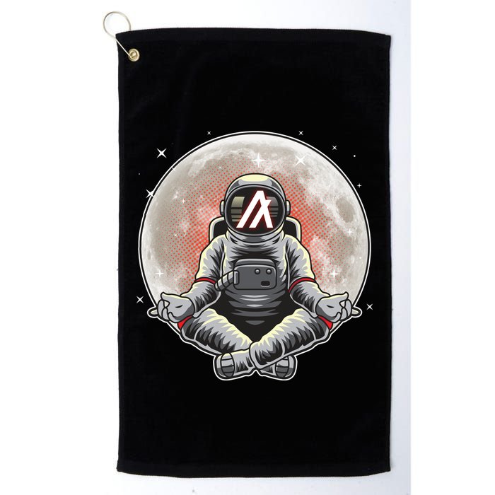 Algorand ALGO Coin Cryptocurrency Yogo Astronaut Golf Towel
