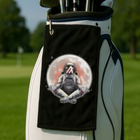 Algorand ALGO Coin Cryptocurrency Yogo Astronaut Golf Towel