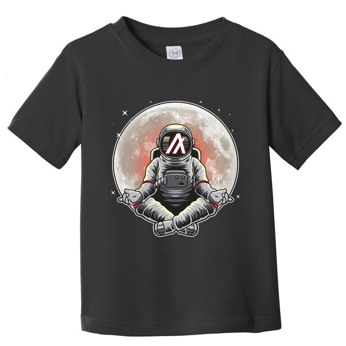 Algorand ALGO Coin Cryptocurrency Yogo Astronaut Toddler T-Shirt