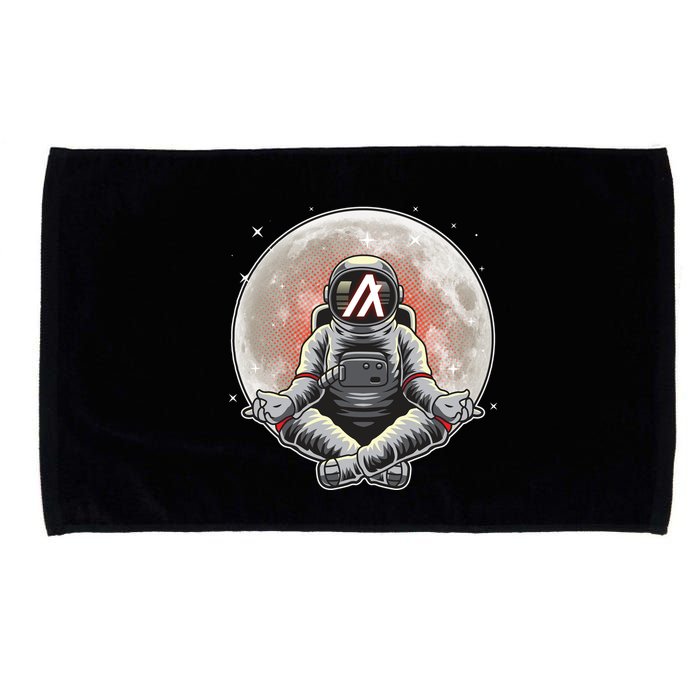 Algorand ALGO Coin Cryptocurrency Yogo Astronaut Microfiber Hand Towel
