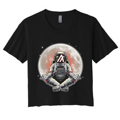 Algorand ALGO Coin Cryptocurrency Yogo Astronaut Crop Top