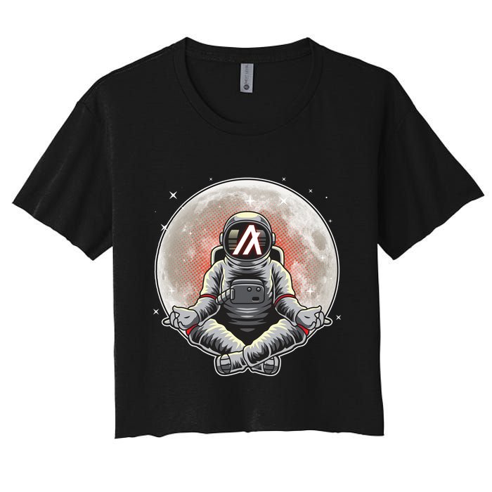 Algorand ALGO Coin Cryptocurrency Yogo Astronaut Crop Top