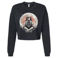 Algorand ALGO Coin Cryptocurrency Yogo Astronaut Cropped Pullover Crew