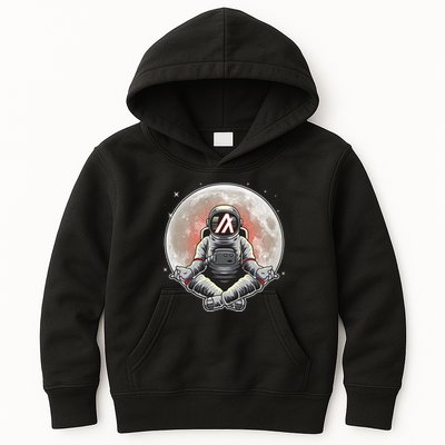 Algorand ALGO Coin Cryptocurrency Yogo Astronaut Kids Hoodie