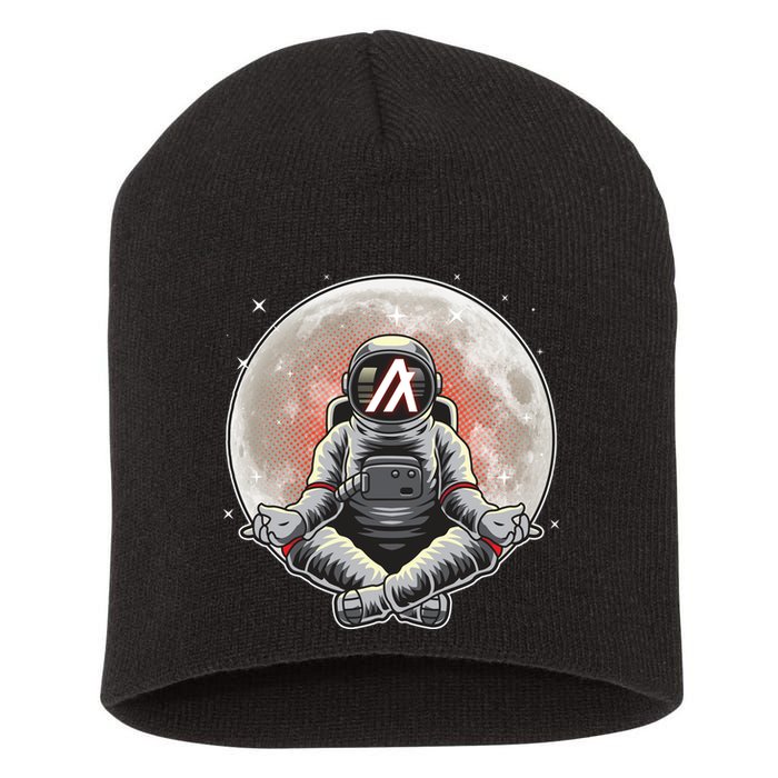 Algorand ALGO Coin Cryptocurrency Yogo Astronaut Short Acrylic Beanie