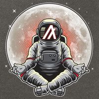 Algorand ALGO Coin Cryptocurrency Yogo Astronaut Cotton Canvas Backpack