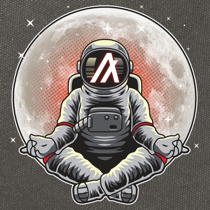Algorand ALGO Coin Cryptocurrency Yogo Astronaut Cotton Canvas Backpack