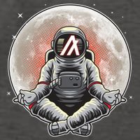 Algorand ALGO Coin Cryptocurrency Yogo Astronaut Vector Backpack