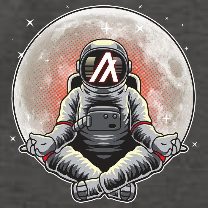Algorand ALGO Coin Cryptocurrency Yogo Astronaut Vector Backpack