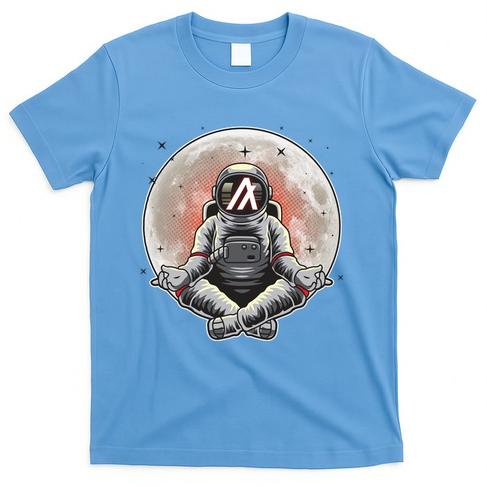Algorand ALGO Coin Cryptocurrency Yogo Astronaut T-Shirt