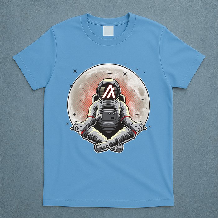 Algorand ALGO Coin Cryptocurrency Yogo Astronaut T-Shirt