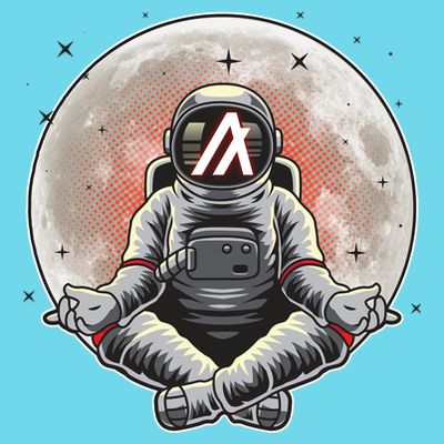 Algorand ALGO Coin Cryptocurrency Yogo Astronaut T-Shirt