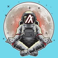 Algorand ALGO Coin Cryptocurrency Yogo Astronaut Button