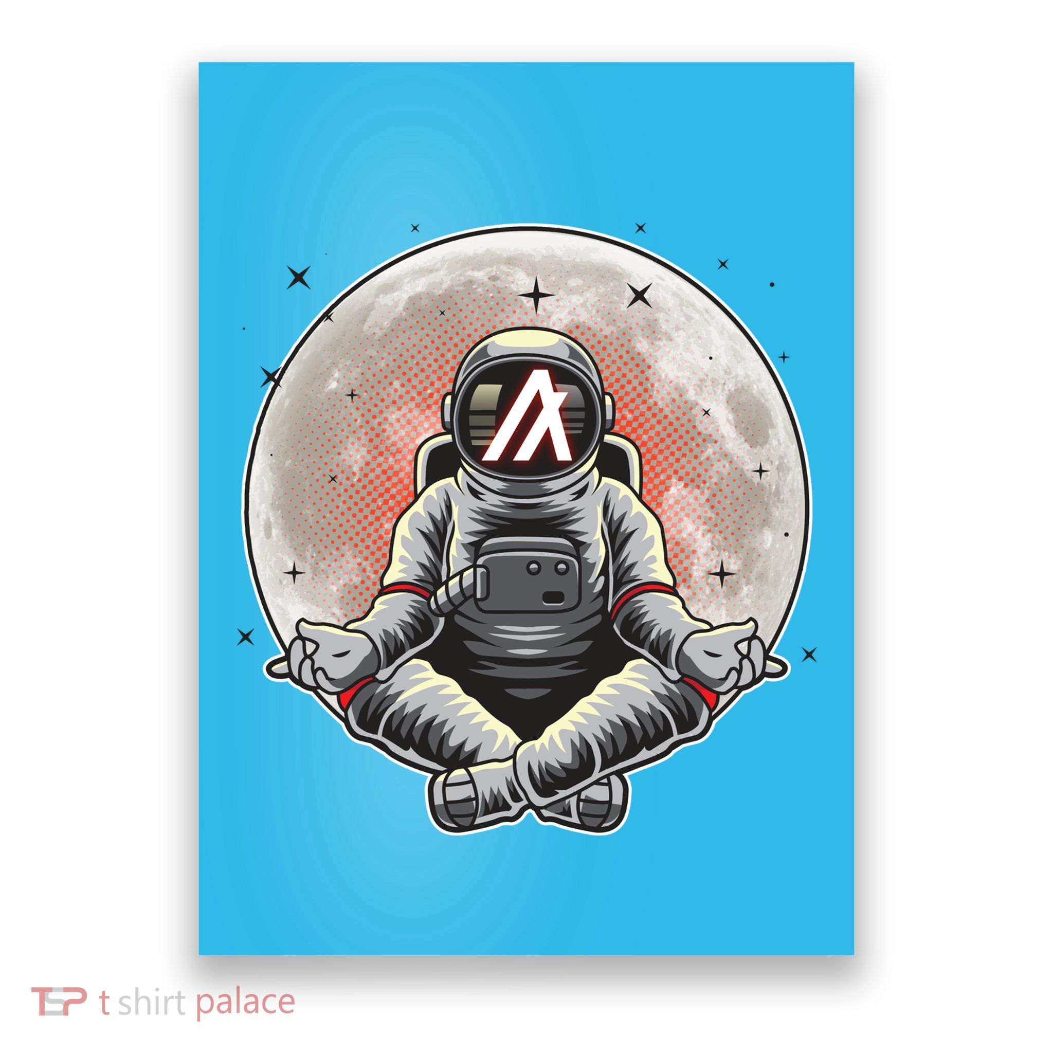 Algorand ALGO Coin Cryptocurrency Yogo Astronaut Poster