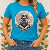 Algorand ALGO Coin Cryptocurrency Yogo Astronaut Womens T-Shirt