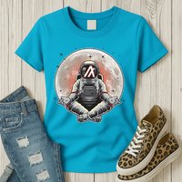Algorand ALGO Coin Cryptocurrency Yogo Astronaut Womens T-Shirt